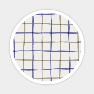 Very peri and beige tattersall plaid Magnet